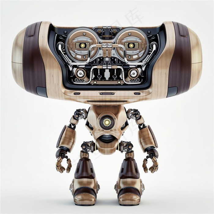 高科技人工智能机器人3D渲染超高清图片