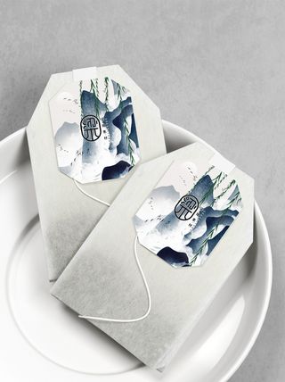 国风高档茶叶包装盒袋罐瓶LOGO标贴展示VI智能贴图样机PSD素材