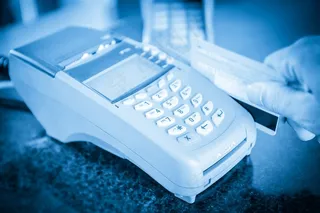 白色刷卡机高清图片