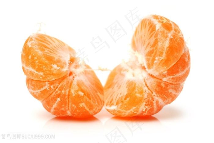 新鲜的桔片高清图片