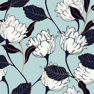 花卉唯美手绘花朵面料纹理手机壳布料面料印花服装矢量图案素材