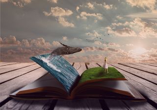 ps翻页书籍合成