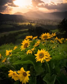 黄色向日葵摄影素材