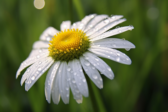 雏菊菊花雨水滴植物摄影图(4032x2688)