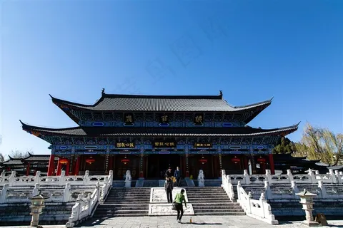 云南丽江古城风景摄影图