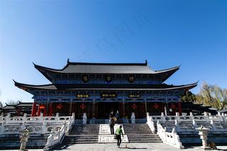 云南丽江古城风景摄影图