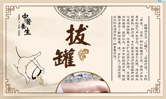 中医推拿拔罐psd模版下载