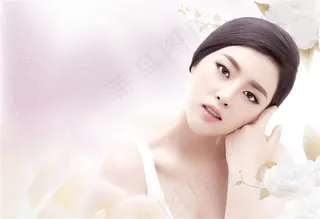 化妆品美女图片