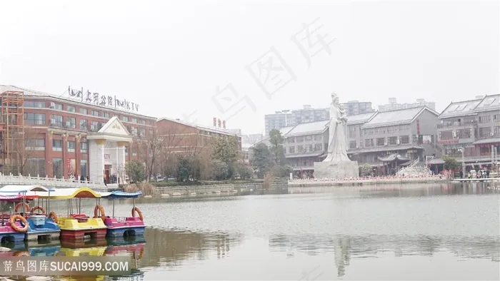 公园风景湖水