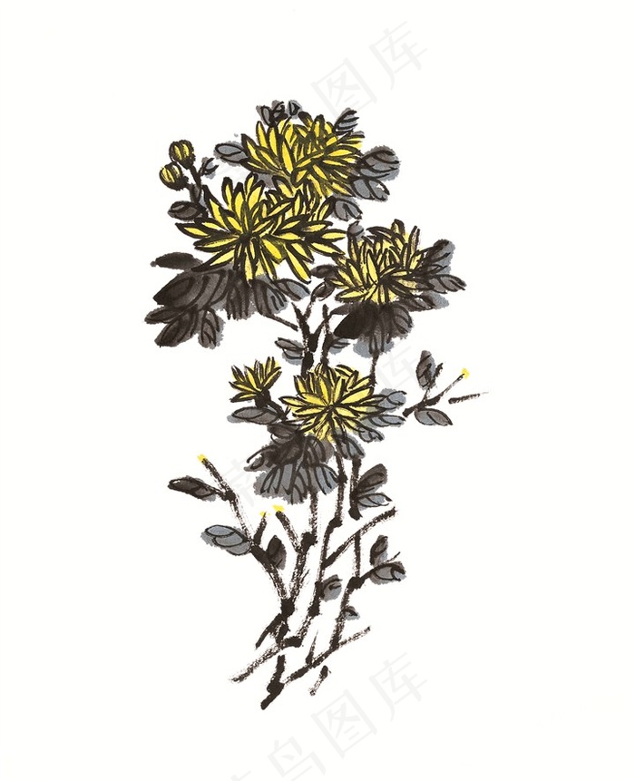 国画瓜果蔬菜鱼虾蟹设计摄影图片