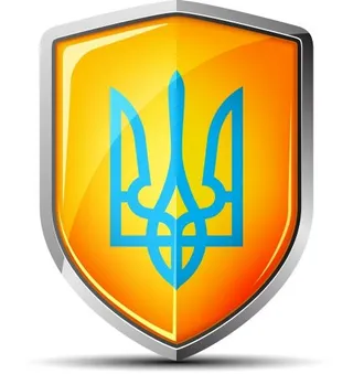 乌克兰三叉戟盾牌 PNG免抠