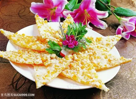 香煎玉米烙的美食图片