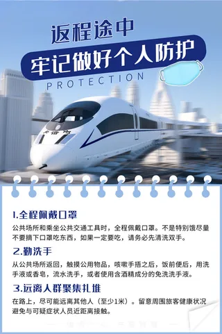 复工海报尽量防护