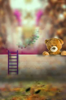 油画儿童照相背景