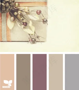 冬天系配色色卡色彩搭配