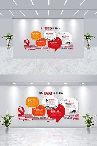 志愿服务从心开始五好五带头文化墙