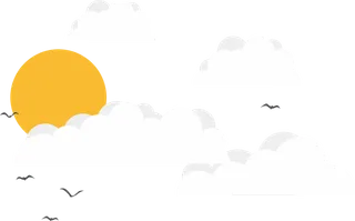 云朵太阳卡通