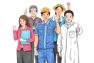 五一劳动节劳动工作者群像