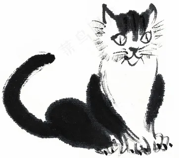 水墨猫大图jpg素材 (5)