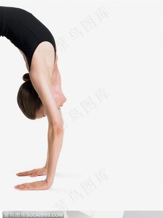 舞蹈肢体动作-外国女人下腰练习基本功