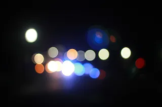 城市灯光散景光斑叠加合成背景素材