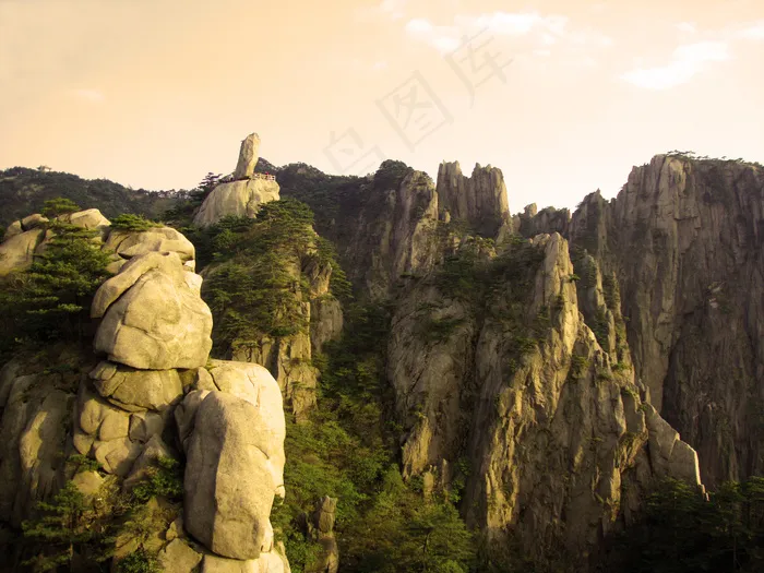 黄山奇石图片