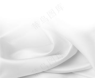 白如积雪的上等丝绸面料