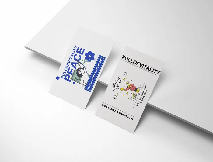 文创卡片样机psd模版下载