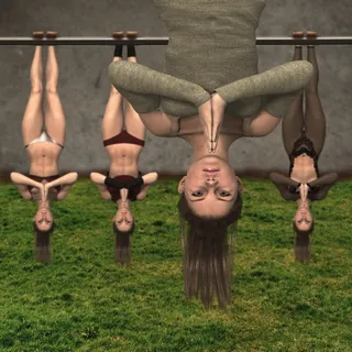 杂技表演另类创意图片