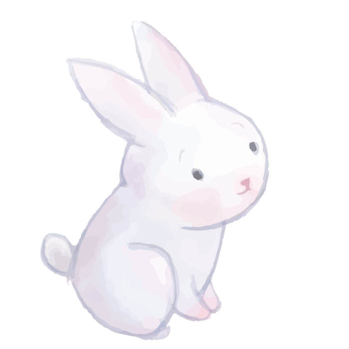 简笔画兔年兔子