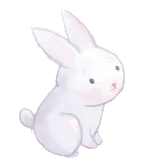 简笔画兔年兔子