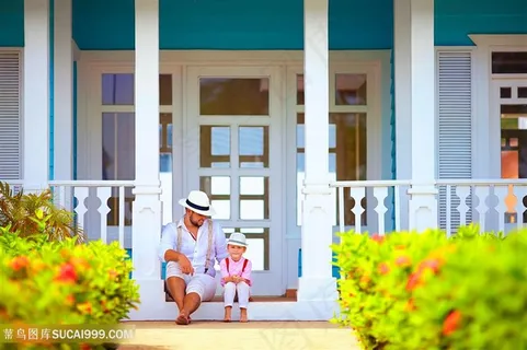 时尚父子照片高清图片 时尚父子照片高清图片