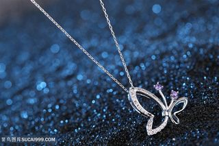 项链首饰吊坠图片背景