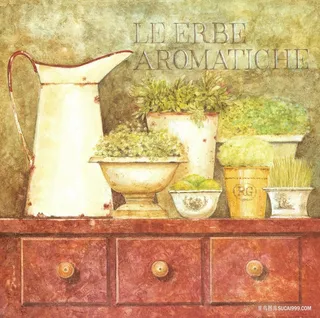 花卉花瓶艺术柜子油画