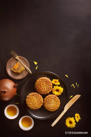 中秋月饼素材
