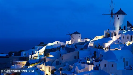 爱琴海唯美风景画壁纸