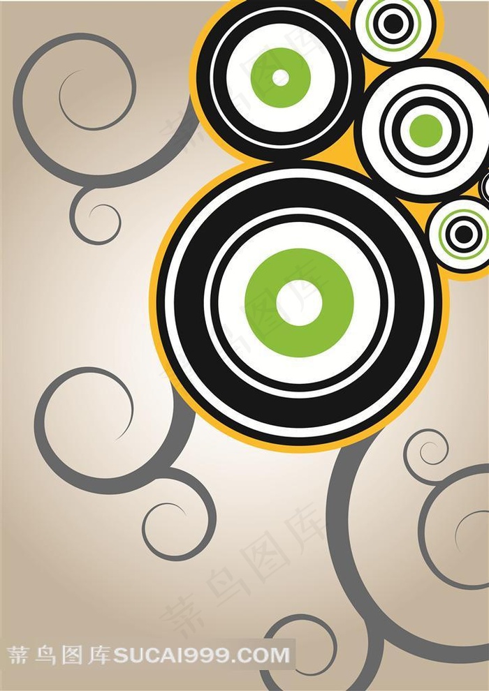 花纹无框画设计素材