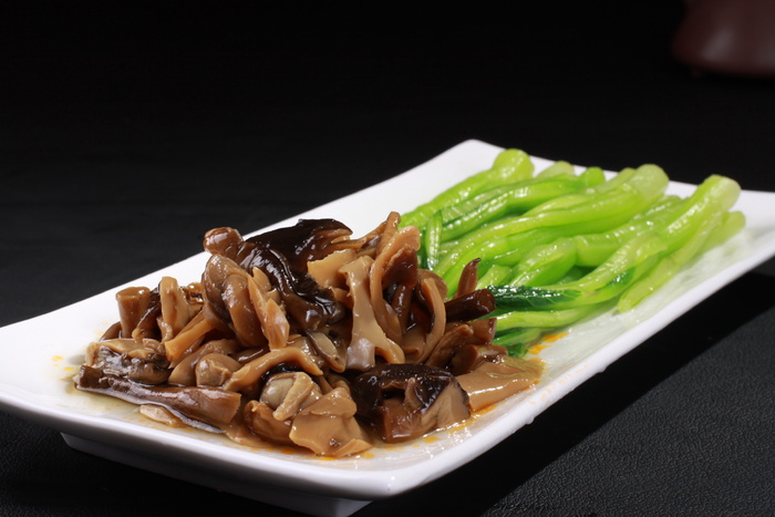菜心焖香菇 (2)