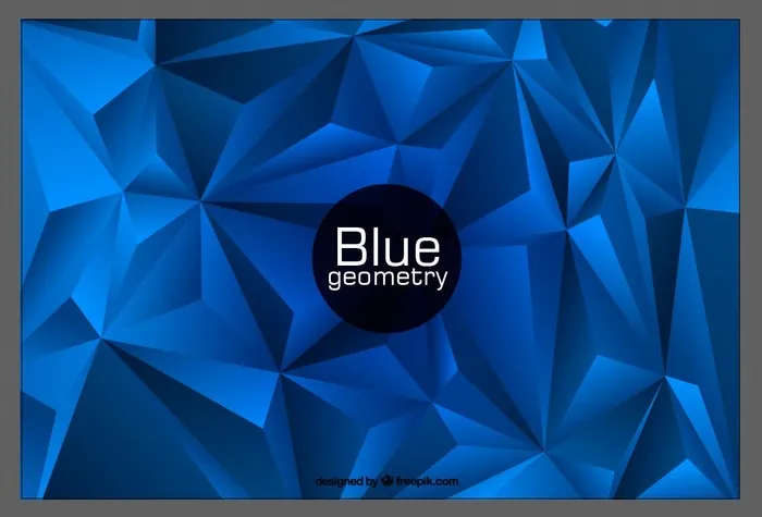 蓝色几何形背景设计矢量图图片ai矢量模版下载