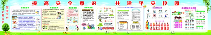 校园文化墙cdr矢量模版下载