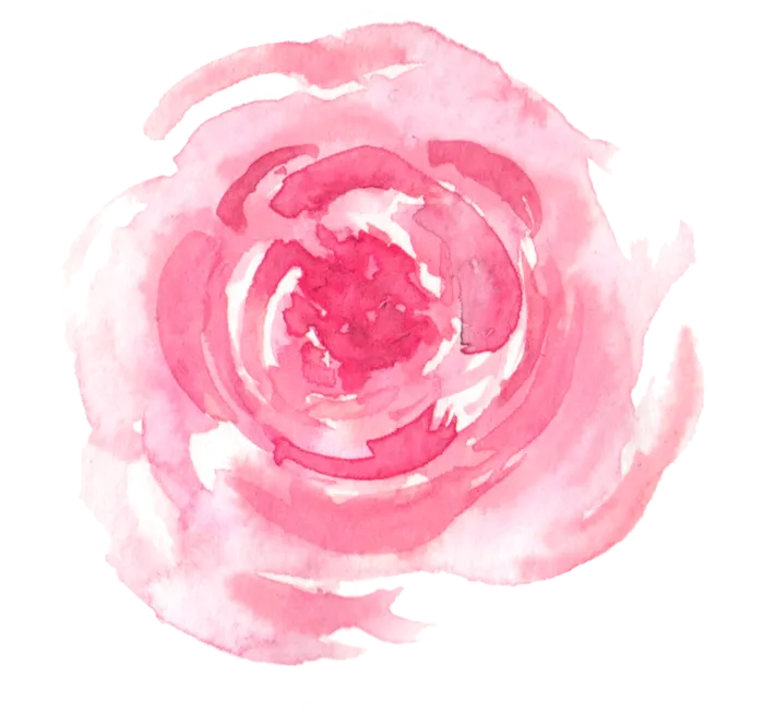 唯美森系手绘水彩花朵 免抠