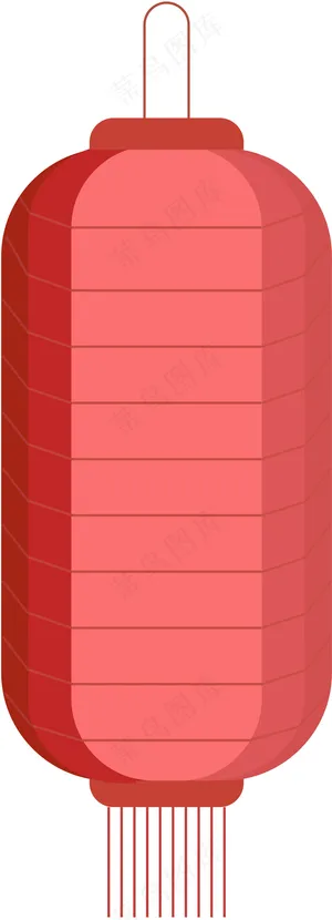 中国风 手绘 卡通元素 传统 复古红 灯笼装饰 PNG 免抠 