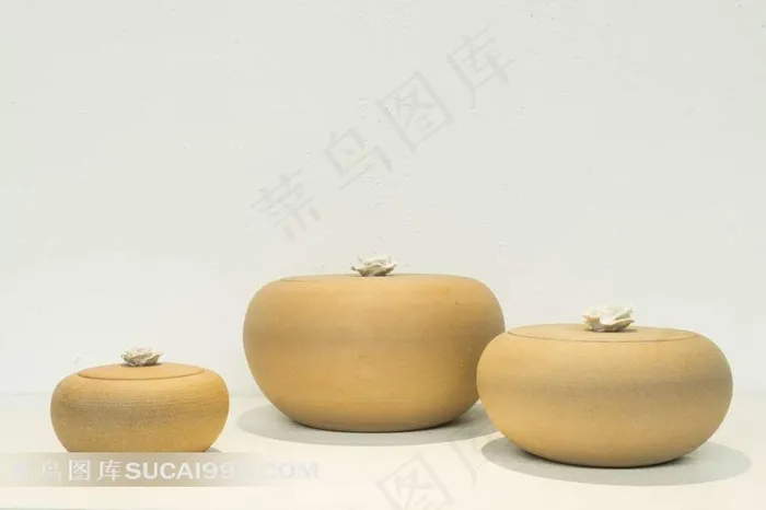 素釉陶艺精品茶罐套件