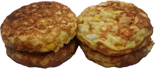 鸡蛋蔬菜切开烙饼厚蛋饼玉米萝卜丝饼胡萝卜免抠摄影元素素材