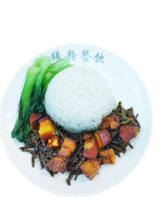 红烧肉盖浇饭免抠图