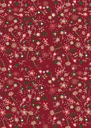 红色小碎花大妈广场舞背景