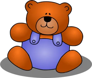 线条画小熊素材卡通简笔