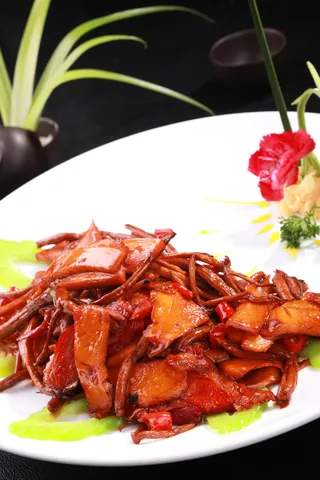 腊味香煎野山菌 (3)