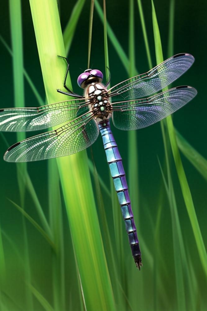 草丛的蜻蜓绿意摄影图背景