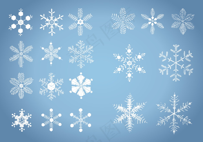 圣诞雪花图案背景图片